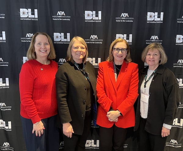 Photo of TBA leaders at the Bar Leadership Institute in Chicago March 2025