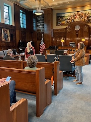 Chattanooga lawyers speak in the historic courtroom in the Chattanooga federal courthouse
