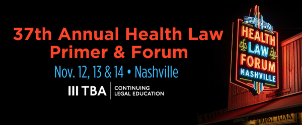 Marketing logo for 2025 Health Law Forum