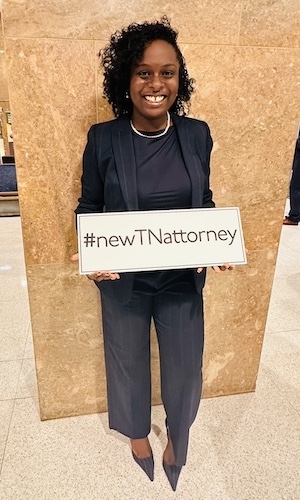 New lawyer being sworn into practice November 7, 2024 in Memphis
