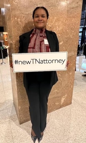 New lawyer being sworn into practice November 7, 2024 in Memphis