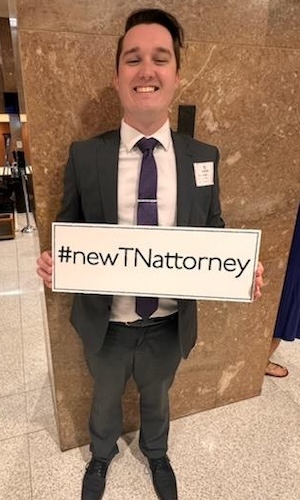 New lawyer being sworn into practice November 7, 2024 in Memphis