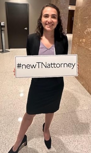 New lawyer being sworn into practice November 7, 2024 in Memphis