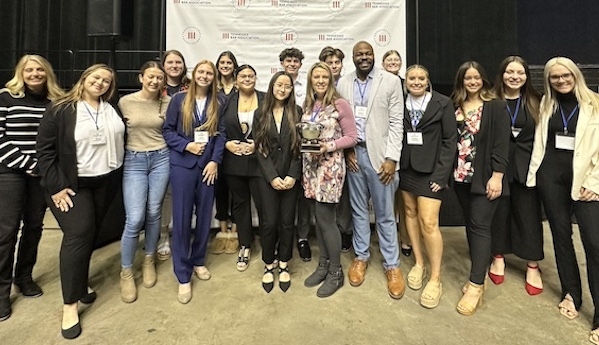 Sevier County High Schools wins the Team Sportsmanship Award at the 2024 Tennessee State High School Mock Trial Competition