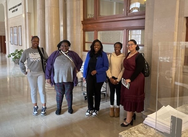 Law school and high school students at the University of Memphis, March 2024