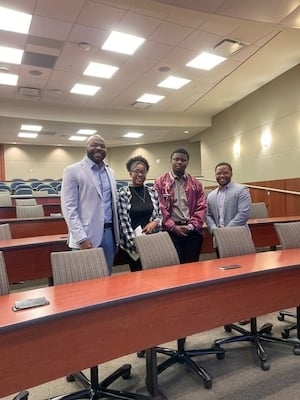 Law school and high school students at the University of Memphis, March 2024